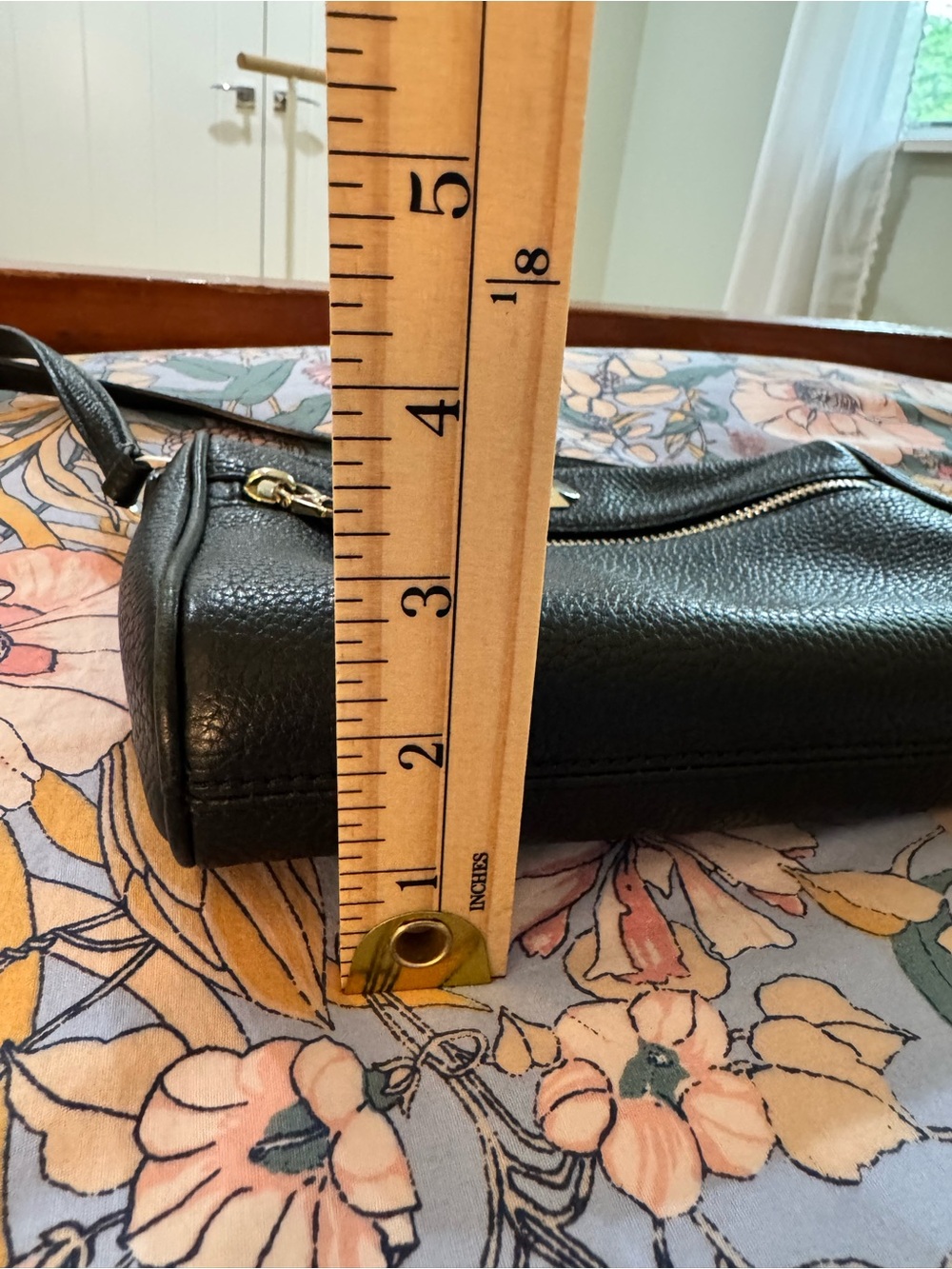 kate spade Black Pebbled Leather Gold-Accent Crossbody Bag - Picture 14 of 14